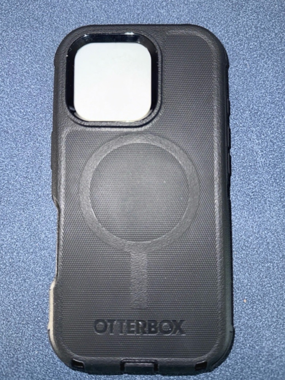 OtterBox Black MagSafe-Compatible Protective Phone Case with Raised Camera Lip